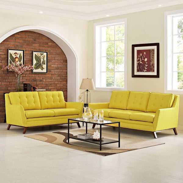Modway Beguile Living Room Set Upholstered Fabric - Set of 2 - EEI-2434 | Sofas | Modishstore-18