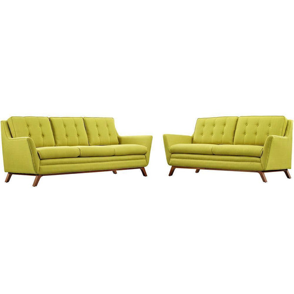 Modway Beguile Living Room Set Upholstered Fabric - Set of 2 - EEI-2434 | Sofas | Modishstore-26