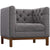 Modway Panache Living Room Set Upholstered Fabric - Set of 3 | Sofas | Modishstore-21