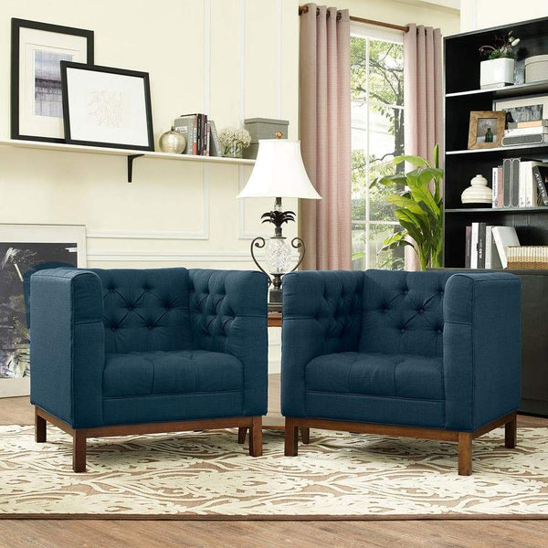 Modway Panache Living Room Set Upholstered Fabric - Set of 2 - EEI-2436 | Sofas | Modishstore-38