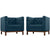 Modway Panache Living Room Set Upholstered Fabric - Set of 2 - EEI-2436 | Sofas | Modishstore-3