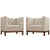 Modway Panache Living Room Set Upholstered Fabric - Set of 2 - EEI-2436 | Sofas | Modishstore-5