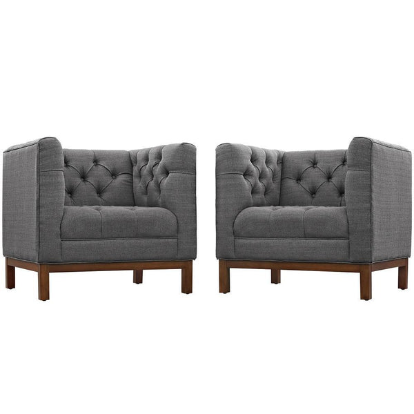 Modway Panache Living Room Set Upholstered Fabric - Set of 2 - EEI-2436 | Sofas | Modishstore-7