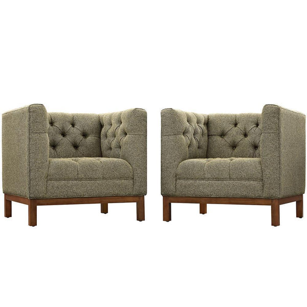 Modway Panache Living Room Set Upholstered Fabric - Set of 2 - EEI-2436 | Sofas | Modishstore-10
