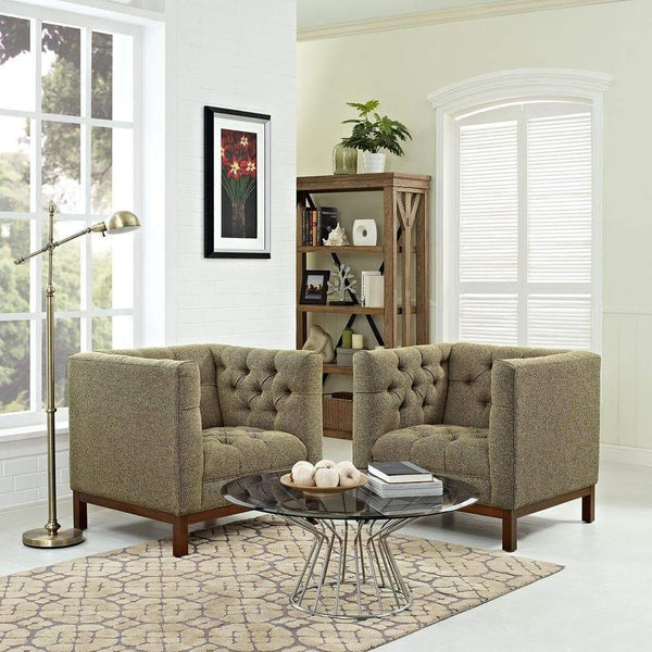 Modway Panache Living Room Set Upholstered Fabric - Set of 2 - EEI-2436 | Sofas | Modishstore-32