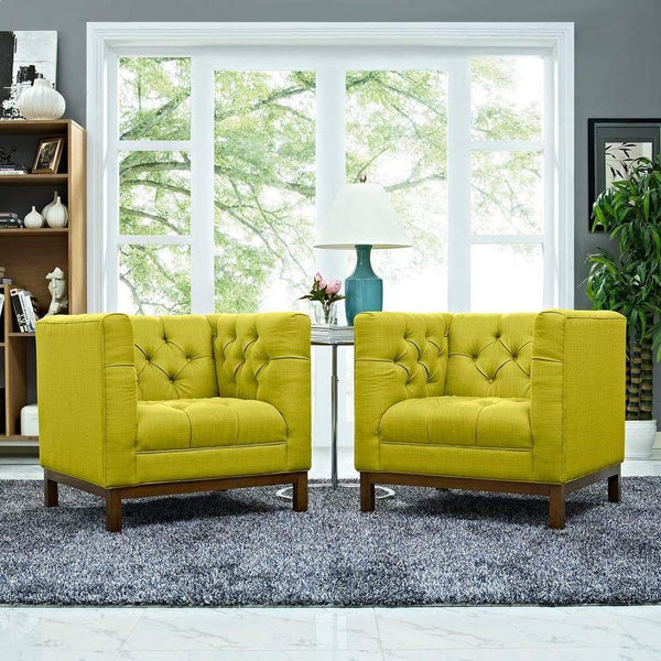 Modway Panache Living Room Set Upholstered Fabric - Set of 2 - EEI-2436 | Sofas | Modishstore-36