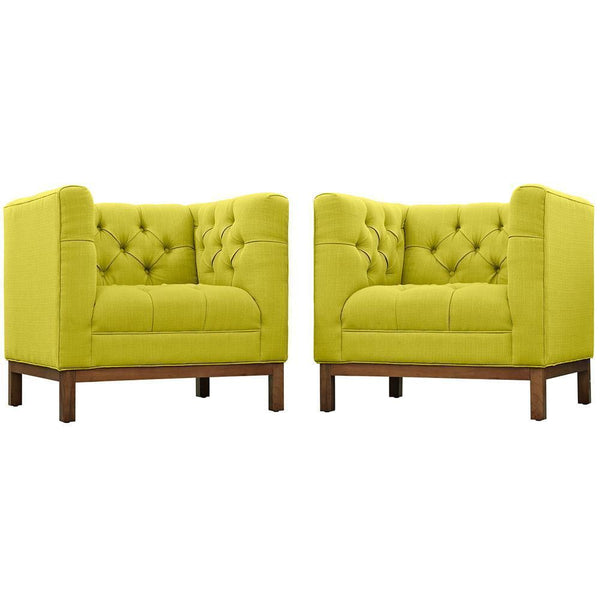 Modway Panache Living Room Set Upholstered Fabric - Set of 2 - EEI-2436 | Sofas | Modishstore-14