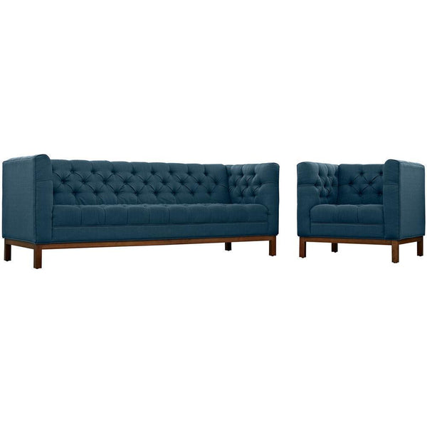 Modway Panache Living Room Set Upholstered Fabric - Set of 2 - EEI-2437 | Sofas | Modishstore-20