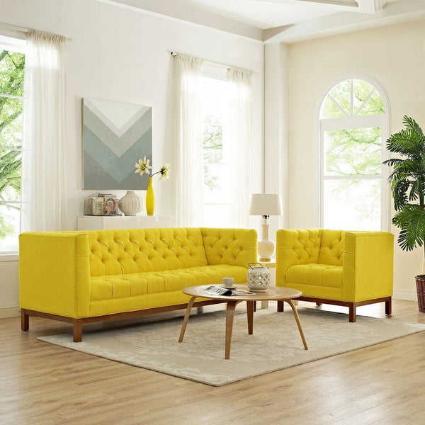 Modway Panache Living Room Set Upholstered Fabric - Set of 2 - EEI-2437 | Sofas | Modishstore-49