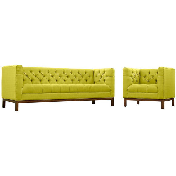 Modway Panache Living Room Set Upholstered Fabric - Set of 2 - EEI-2437 | Sofas | Modishstore-28