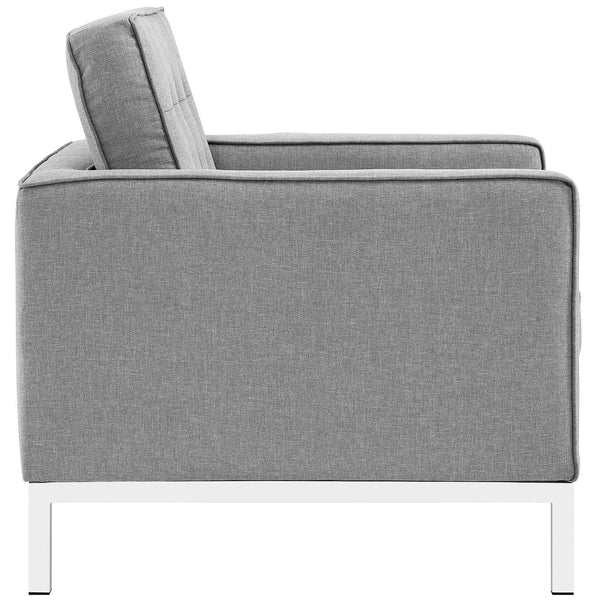 Modway Loft Living Room Set Upholstered Fabric - Set of 3 - EEI-2438 | Sofas | Modishstore-9
