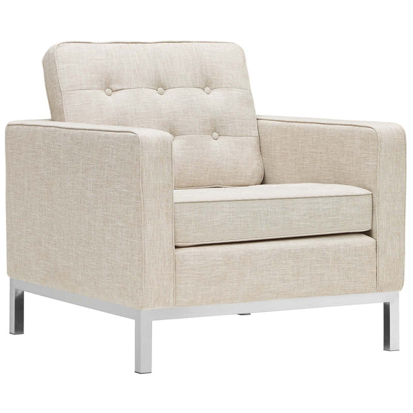 Modway Loft Armchairs Upholstered Fabric - Set of 2 | Armchairs | Modishstore-7