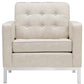 Modway Loft Armchairs Upholstered Fabric - Set of 2 | Armchairs | Modishstore-8