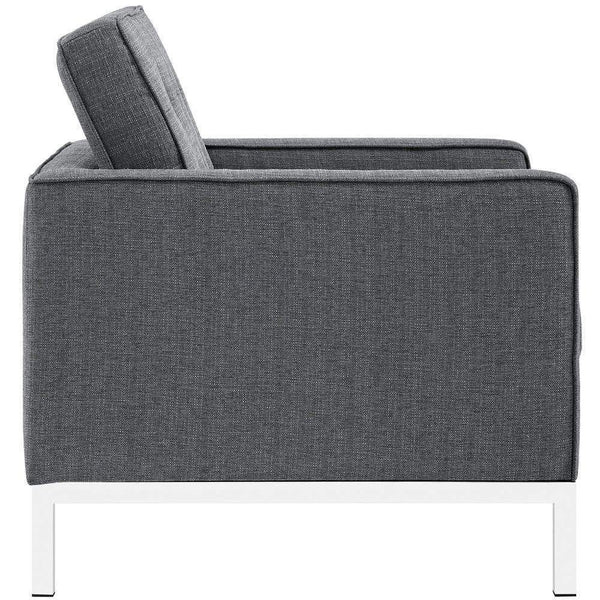 Modway Loft Living Room Set Upholstered Fabric - Set of 2 - EEI-2442 | Sofas | Modishstore-12