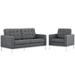 Modway Loft Living Room Set Upholstered Fabric - Set of 2 - EEI-2442 | Sofas | Modishstore-4
