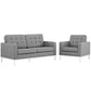 Modway Loft Living Room Set Upholstered Fabric - Set of 2 - EEI-2442 | Sofas | Modishstore-8