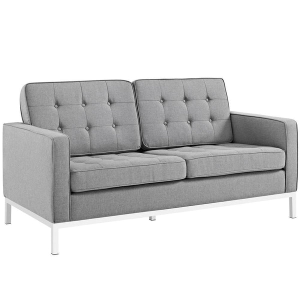 Modway Loft Living Room Set Upholstered Fabric - Set of 2 - EEI-2442 | Sofas | Modishstore-23