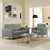 Modway Loft Living Room Set Upholstered Fabric - Set of 2 - EEI-2442 | Sofas | Modishstore-25