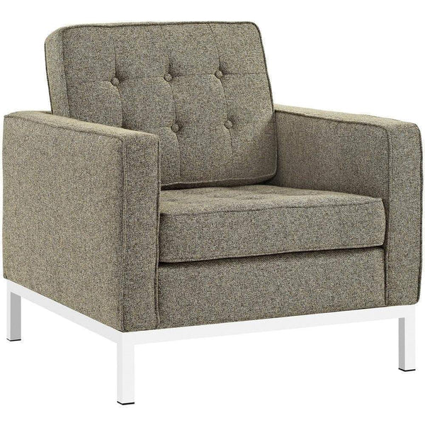 Modway Loft Living Room Set Upholstered Fabric - Set of 2 - EEI-2442 | Sofas | Modishstore-26