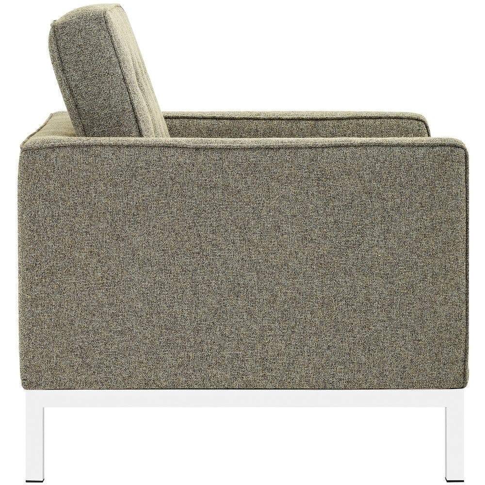 Modway Loft Living Room Set Upholstered Fabric - Set of 2 - EEI-2442 | Sofas | Modishstore-27