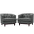 Modway Coast Armchairs - Set of 2 | Armchairs | Modishstore-11