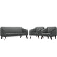 Modway Slide Living Room Set - Set of 3 | Sofas | Modishstore-5