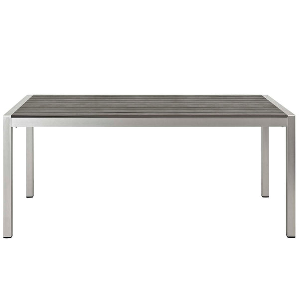 Modway Shore 3 Piece Outdoor Patio Aluminum Dining Set | Outdoor Dining Set | Modishstore-5