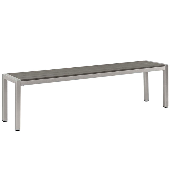 Modway Shore 3 Piece Outdoor Patio Aluminum Dining Set | Outdoor Dining Set | Modishstore-4