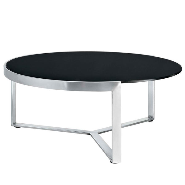 Modway Disk Coffee Table - Black | Coffee Tables | Modishstore-4