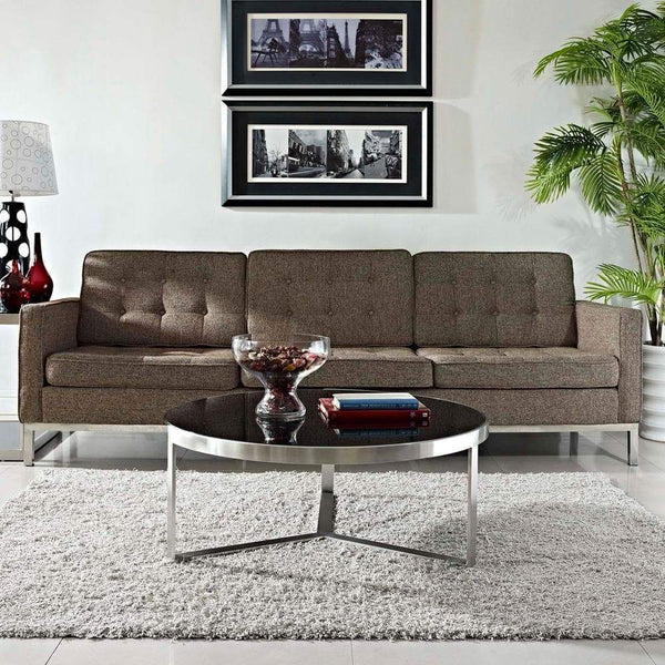 Modway Disk Coffee Table - Black | Coffee Tables | Modishstore