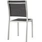 Modway Shore Side Chair Outdoor Patio Aluminum Set of 2 - Silver Black | Outdoor Chairs | Modishstore-9