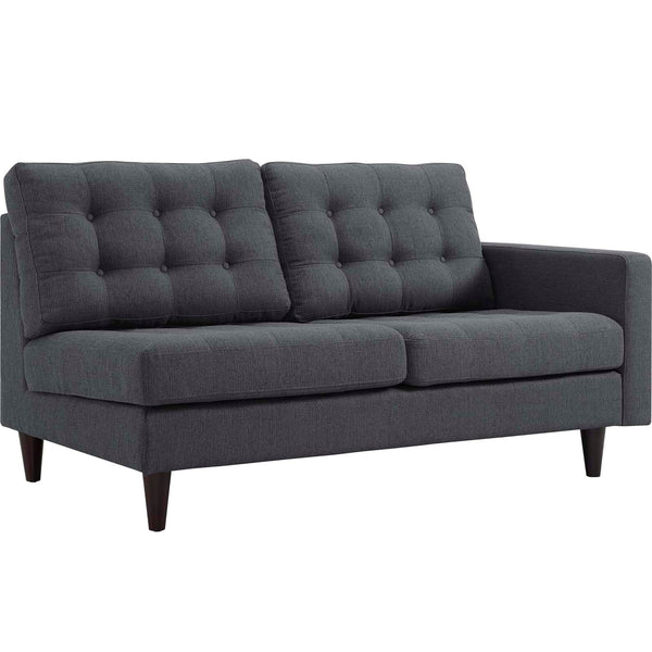 Modway Empress Right-Facing Upholstered Fabric Loveseat | Loveseats | Modishstore-25