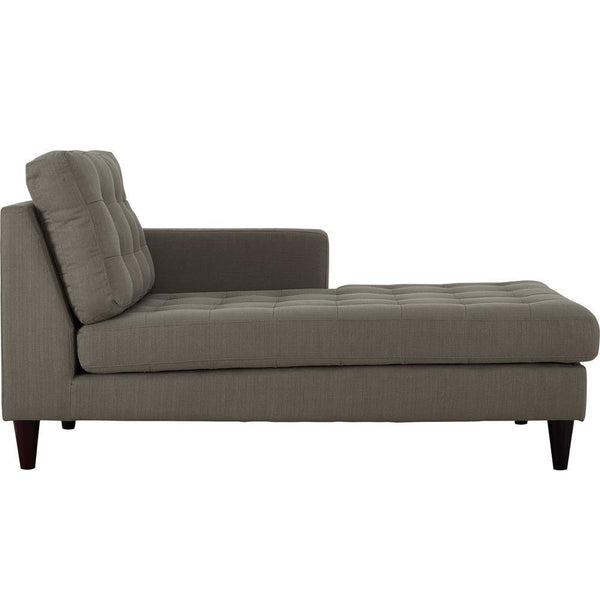Modway Empress Right-Arm Upholstered Fabric Chaise | Armchairs | Modishstore-21