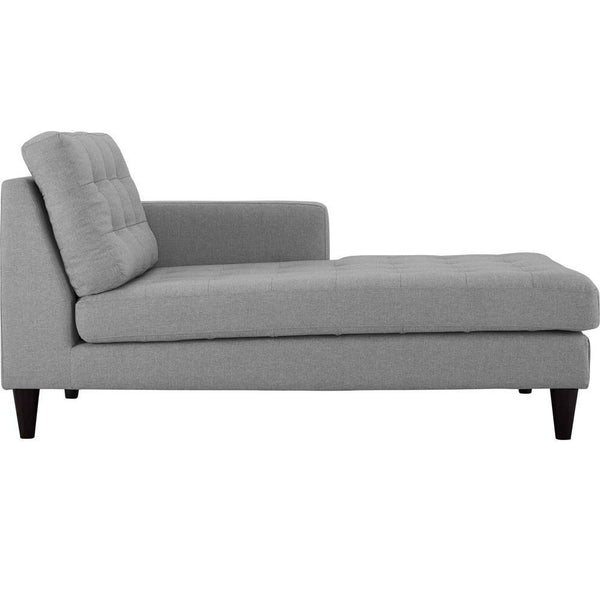 Modway Empress Right-Arm Upholstered Fabric Chaise | Armchairs | Modishstore-22
