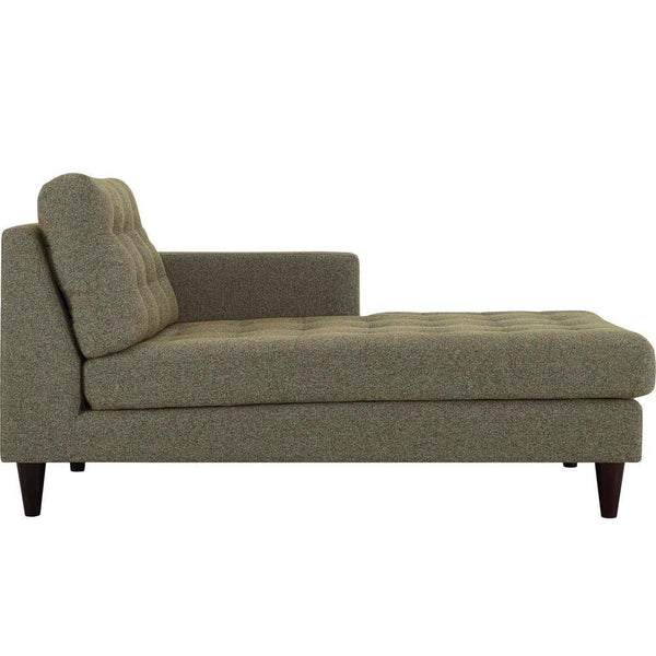 Modway Empress Right-Arm Upholstered Fabric Chaise | Armchairs | Modishstore-23