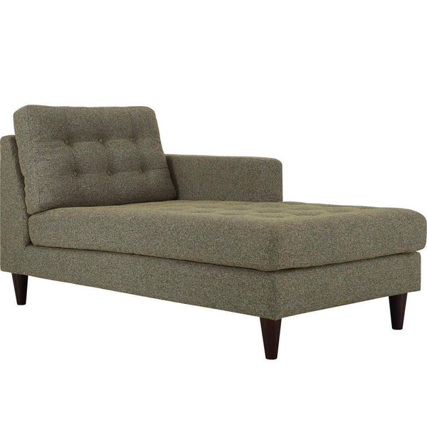 Modway Empress Right-Arm Upholstered Fabric Chaise | Armchairs | Modishstore-3