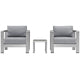 Modway EEI-2599 Shore 3 Piece Outdoor Patio Aluminum Sectional Sofa Set | Outdoor Sofas, Loveseats & Sectionals | Modishstore-27