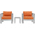Modway EEI-2599 Shore 3 Piece Outdoor Patio Aluminum Sectional Sofa Set | Outdoor Sofas, Loveseats & Sectionals | Modishstore-25