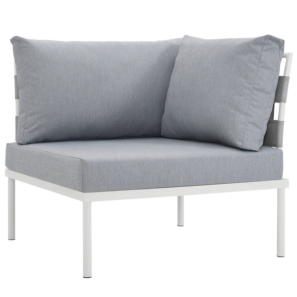 Modway Harmony Outdoor Patio Aluminum Corner Sofa | Outdoor Chairs | Modishstore-17