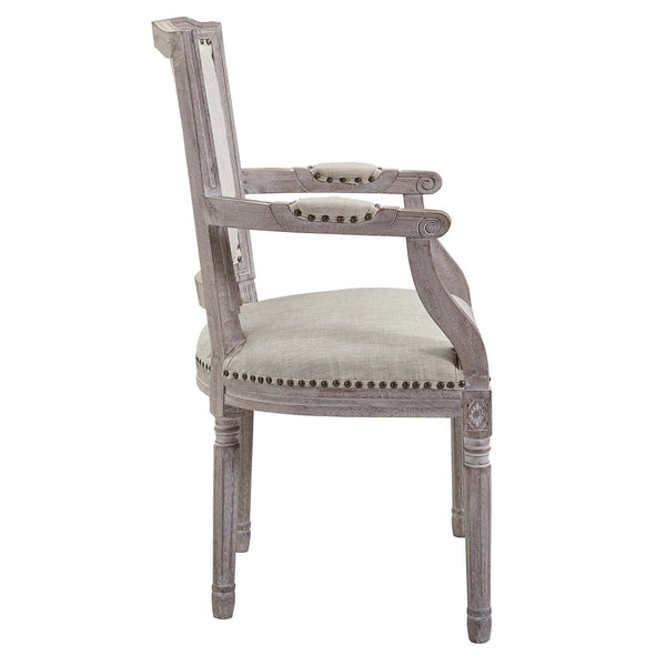 Modway Penchant Vintage French Fabric Dining Armchair