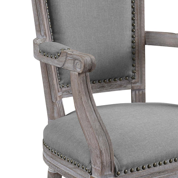 Modway Penchant Vintage French Fabric Dining Armchair