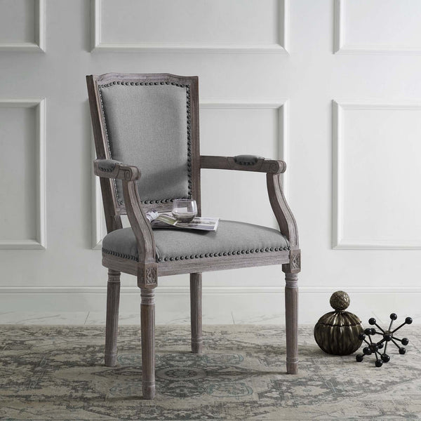 Modway Penchant Vintage French Fabric Dining Armchair
