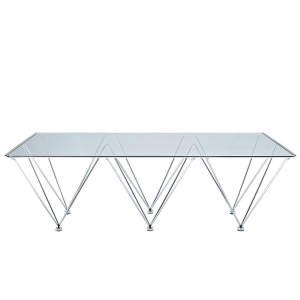 Modway Prism Rectangle Coffee Table - Clear | Coffee Tables | Modishstore-2