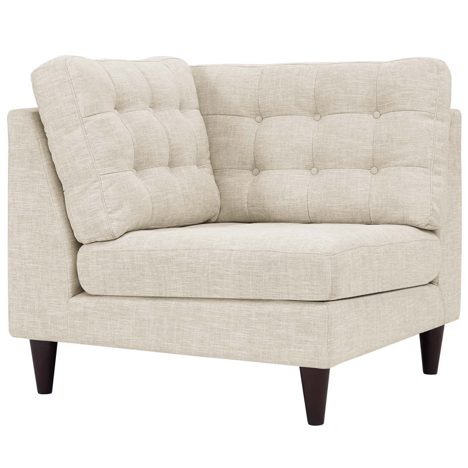 Modway Empress Upholstered Fabric Corner Sofa | Sofas | Modishstore-10