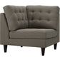 Modway Empress Upholstered Fabric Corner Sofa | Sofas | Modishstore-28