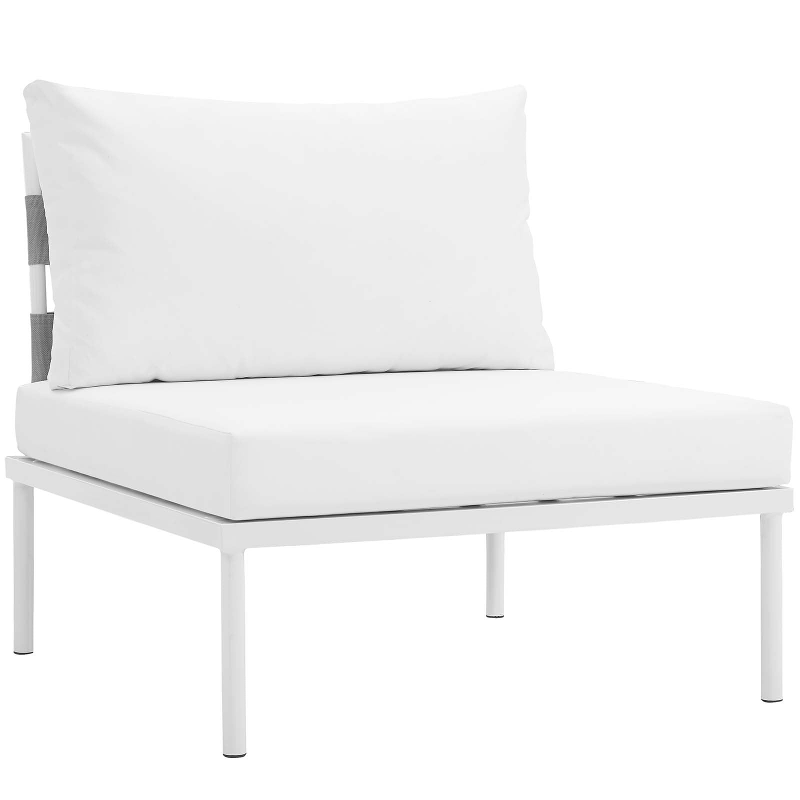 Modway Harmony 8 Piece Outdoor Patio Aluminum Sectional Sofa Set | Outdoor Sofas, Loveseats & Sectionals | Modishstore-29