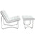 Modway Gibraltar Upholstered Vinyl Lounge Chair - White | Lounge Chairs | Modishstore-3