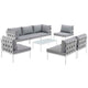 Modway Harmony 8 Piece Outdoor Patio Sectional Sofa Set - EEI-2625 | Outdoor Sofas, Loveseats & Sectionals | Modishstore-20