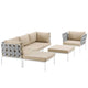 Modway Harmony 6 Piece Outdoor Patio Aluminum Sectional Sofa Set - EEI-2626 | Outdoor Sofas, Loveseats & Sectionals | Modishstore-17