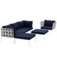 Modway Harmony 6 Piece Outdoor Patio Aluminum Sectional Sofa Set - EEI-2626 | Outdoor Sofas, Loveseats & Sectionals | Modishstore-15